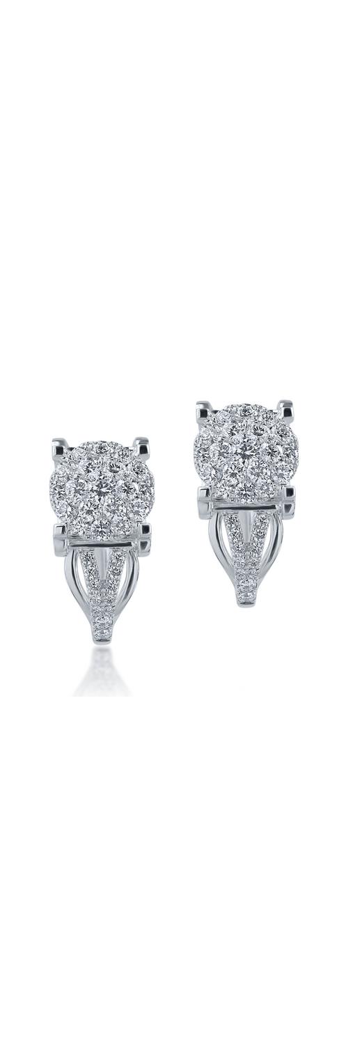 White gold earrings with 0.67ct diamonds