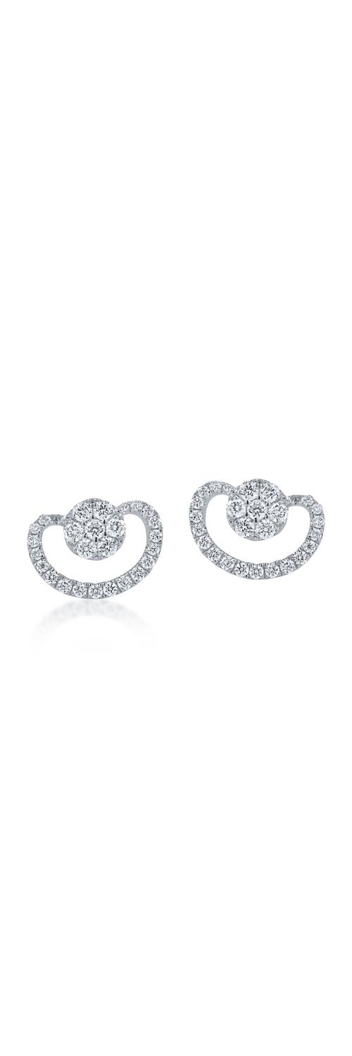 White gold earrings with 0.21ct diamonds