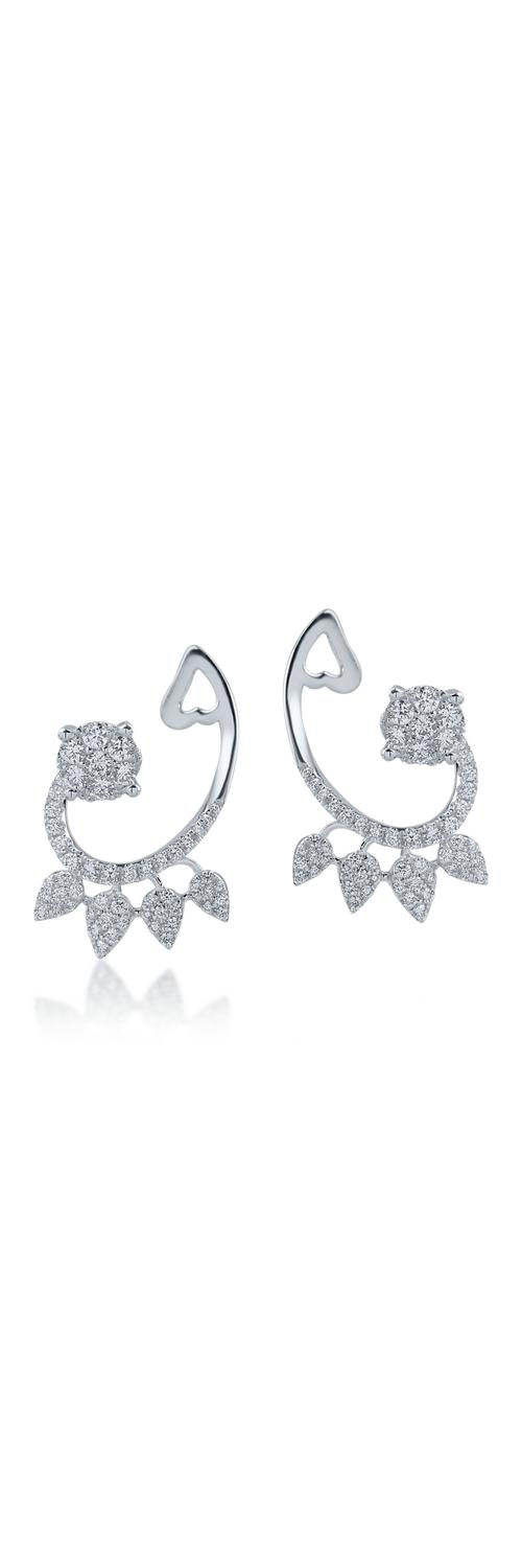 White gold earrings with 0.81ct diamonds