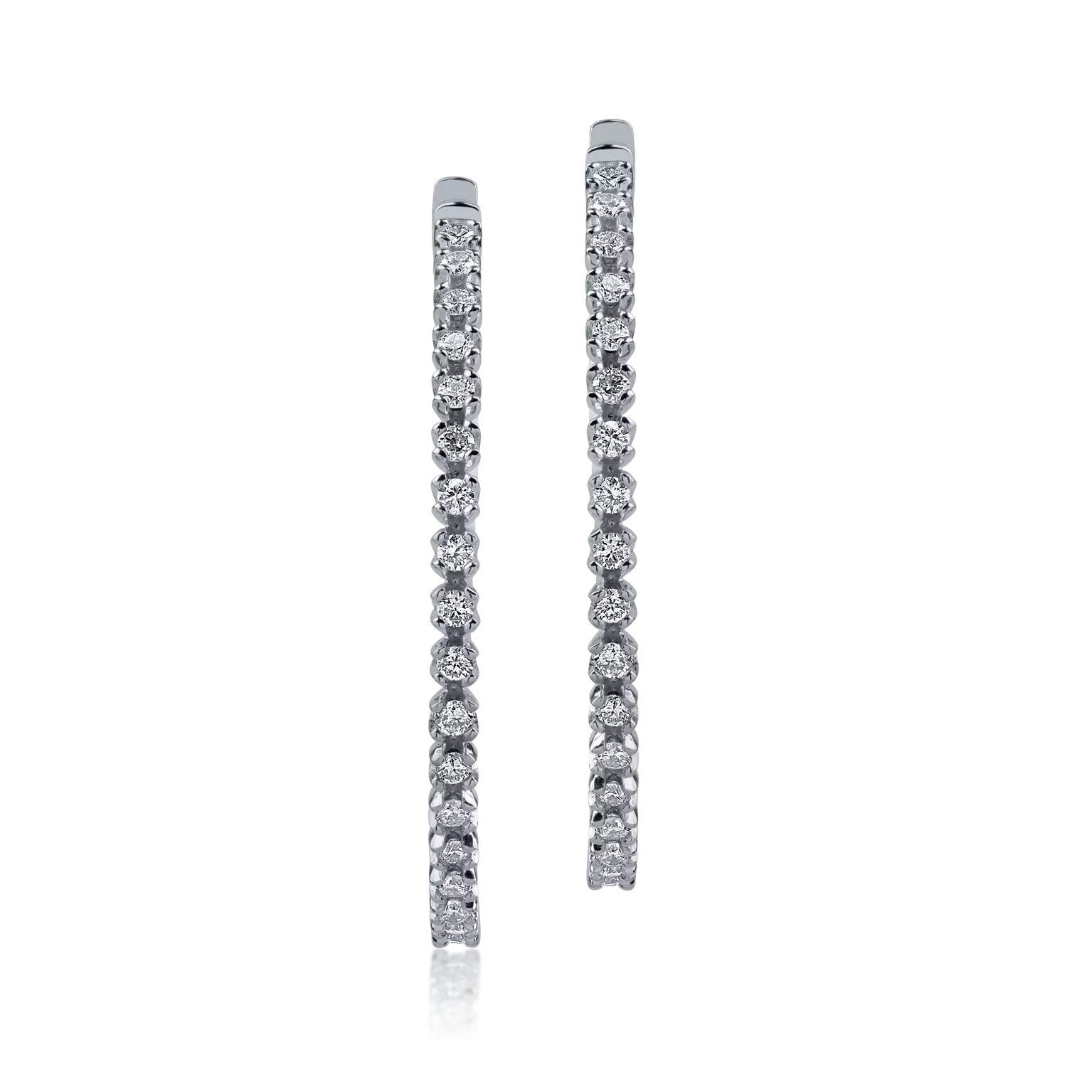 White gold earrings with 1.86ct diamonds