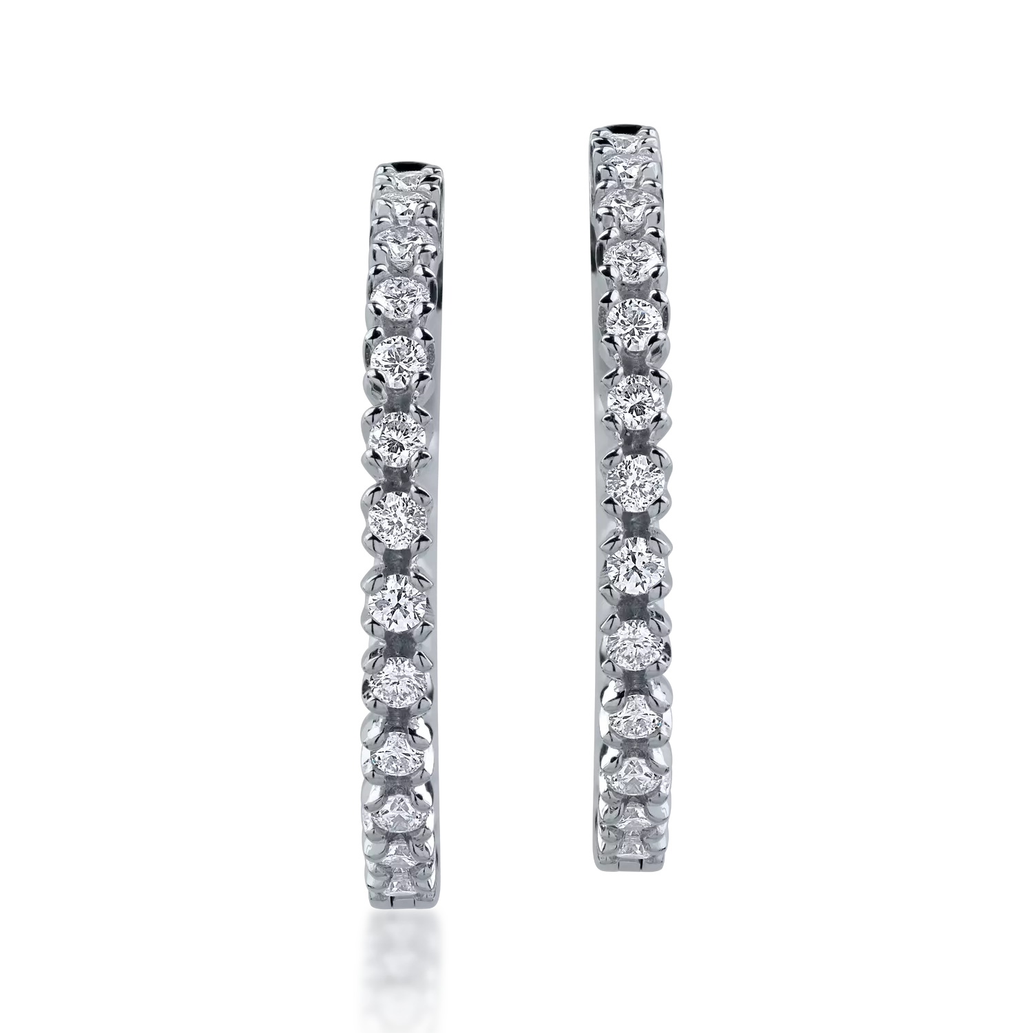 White gold earrings with 1.91ct diamonds