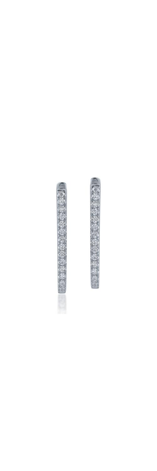 White gold earrings with 0.23ct diamonds