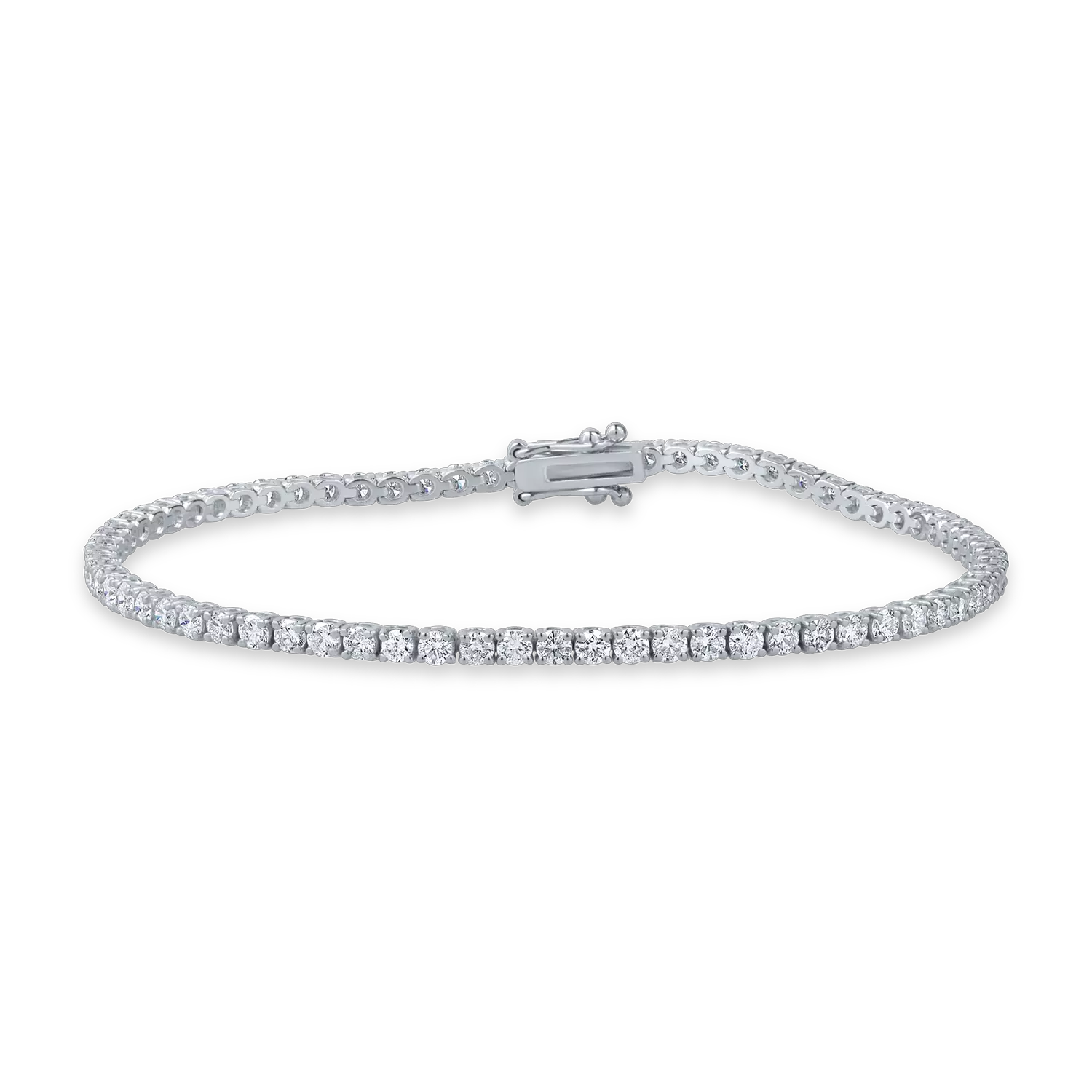 White gold tennis bracelet with 3ct diamonds