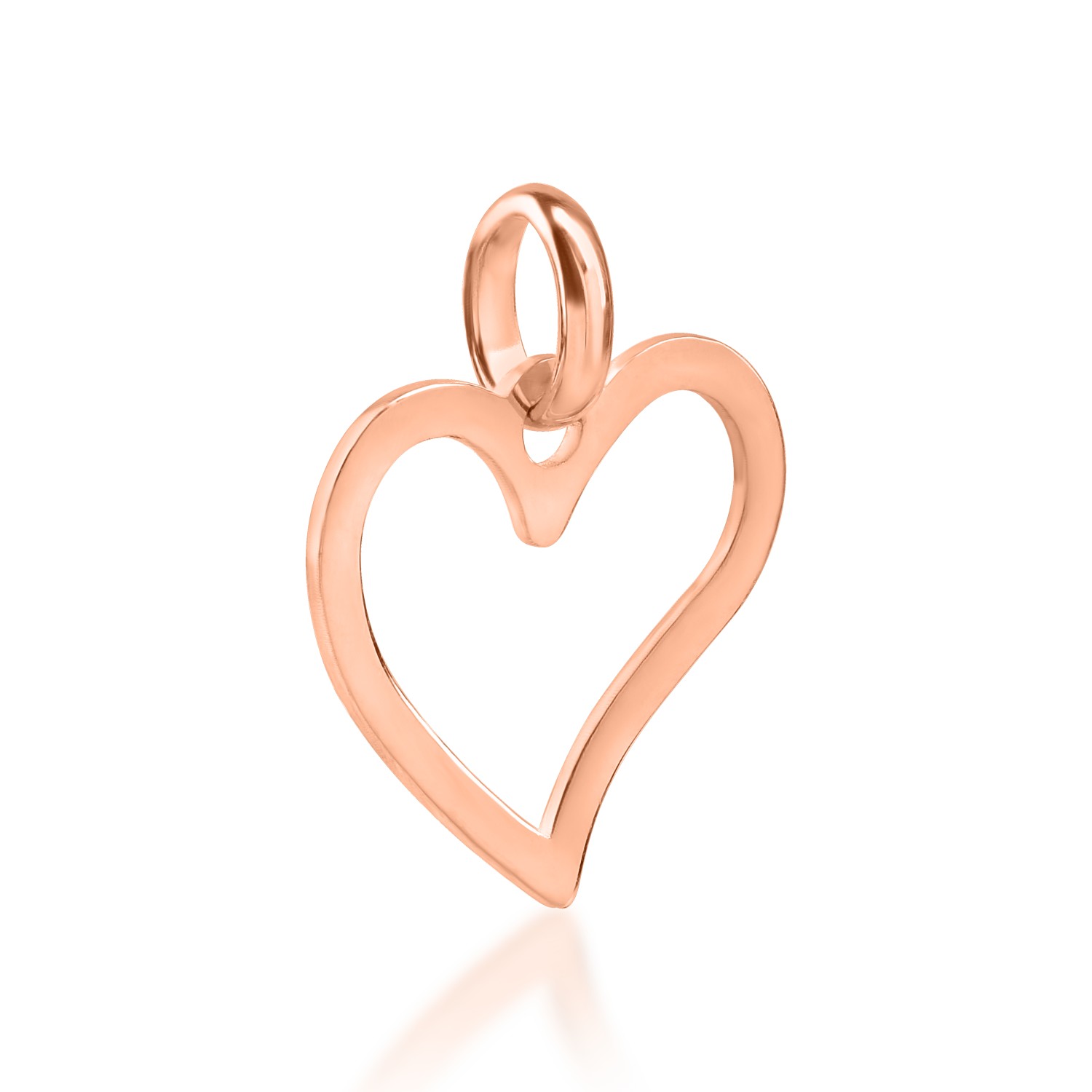 Rose gold heart pendant