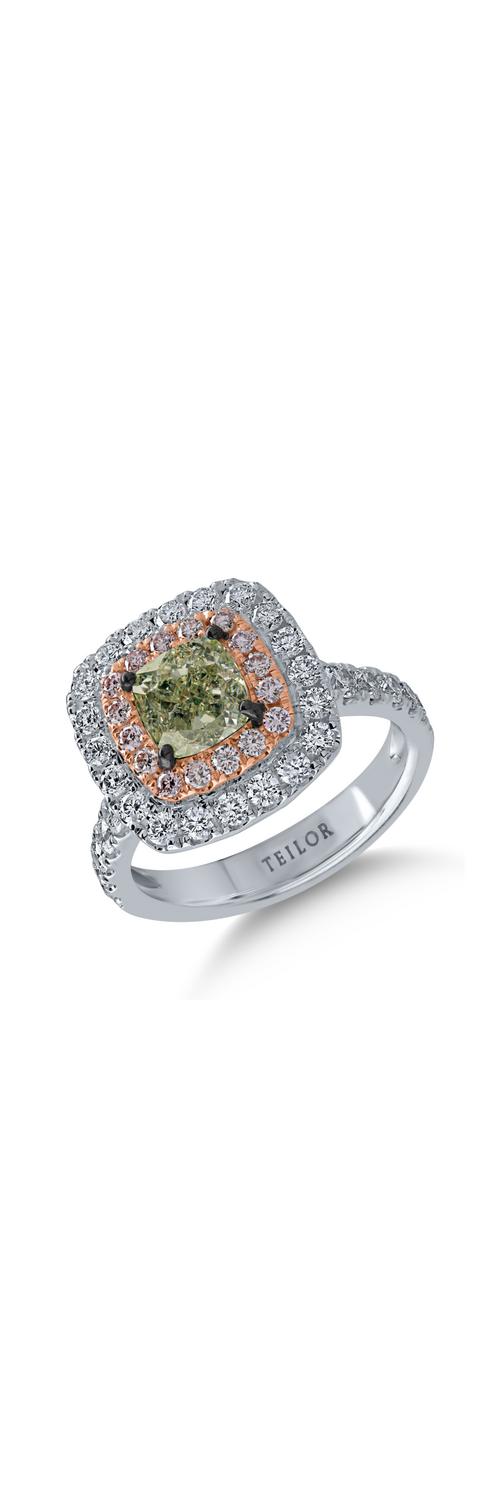 White gold ring with 2.9ct diamonds