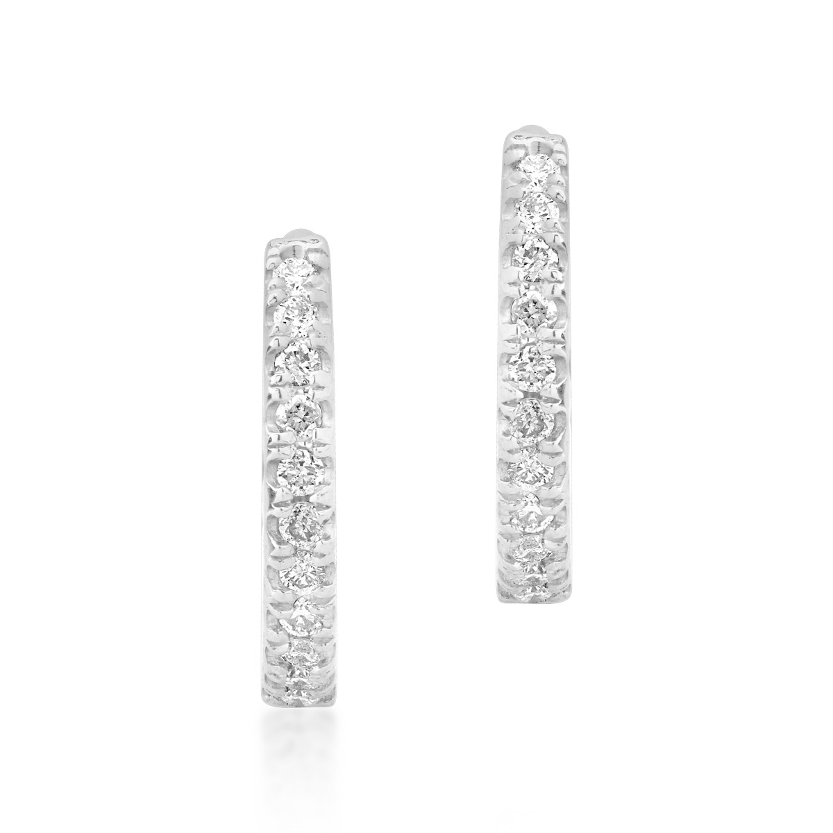 White gold earrings with 0.08ct diamonds