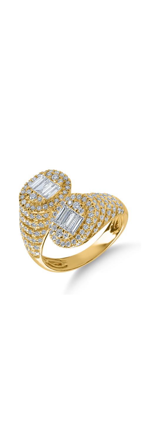 Inel din aur galben cu diamante de 1.4ct