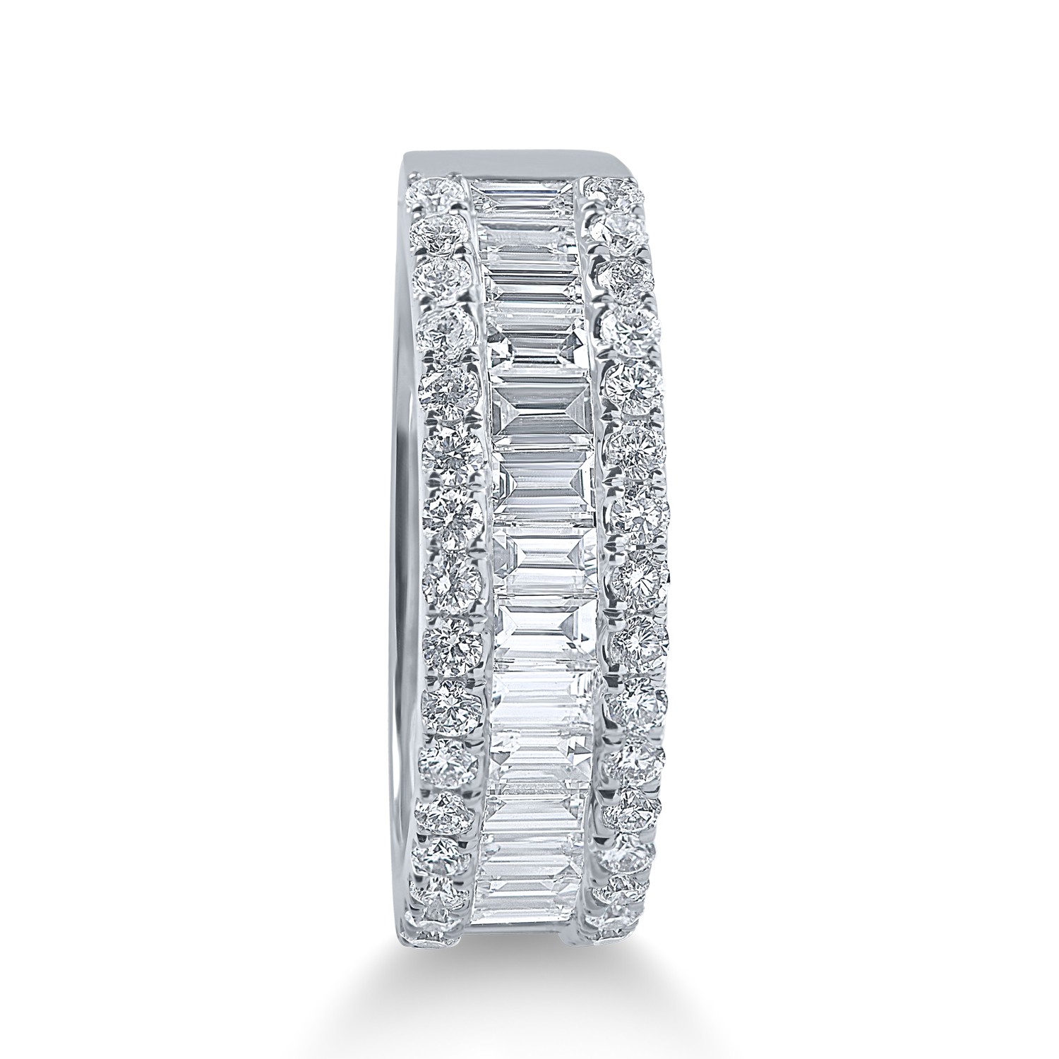 White gold microsetting ring with 1.3ct diamonds