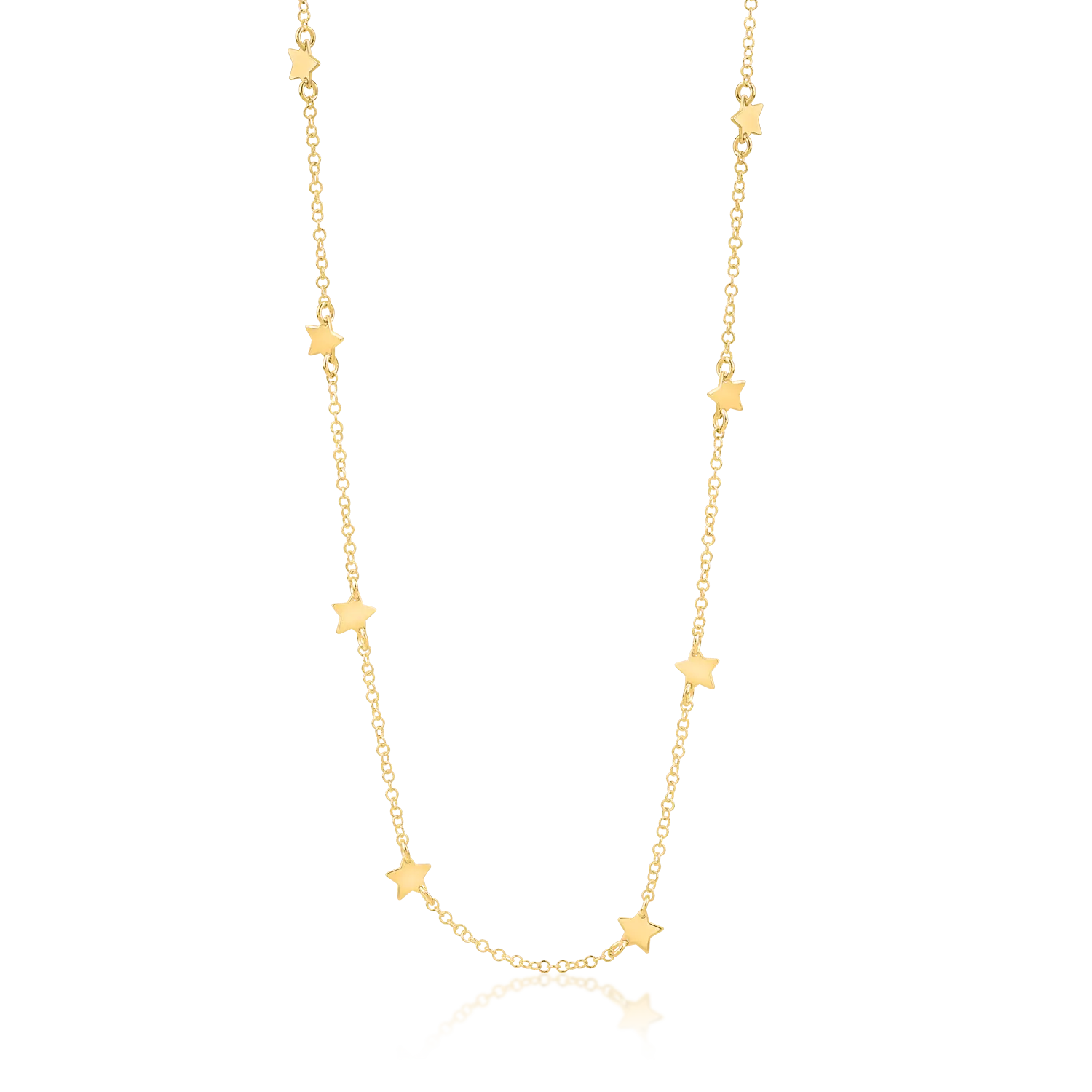 Łańcuszek w kształcie gwiazdy z żółtego złota