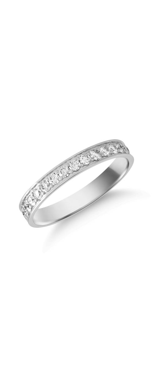 Gyűrű 18K-os fehér aranyból 1.01ct gyémánttal