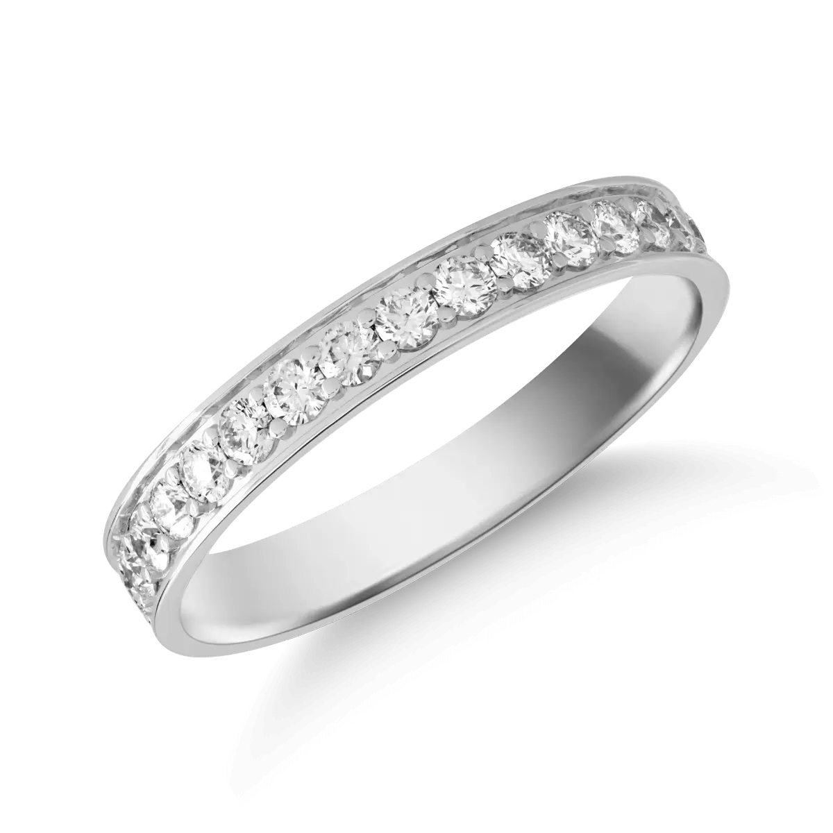 Gyűrű 18K-os fehér aranyból 1.01ct gyémánttal