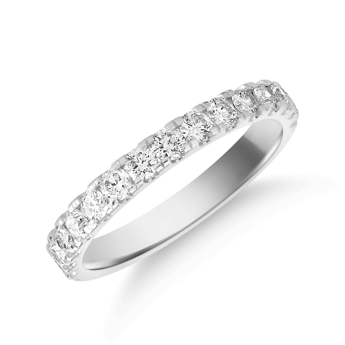 18k fehér arany gyűrű gyémántokkal 0.47ct