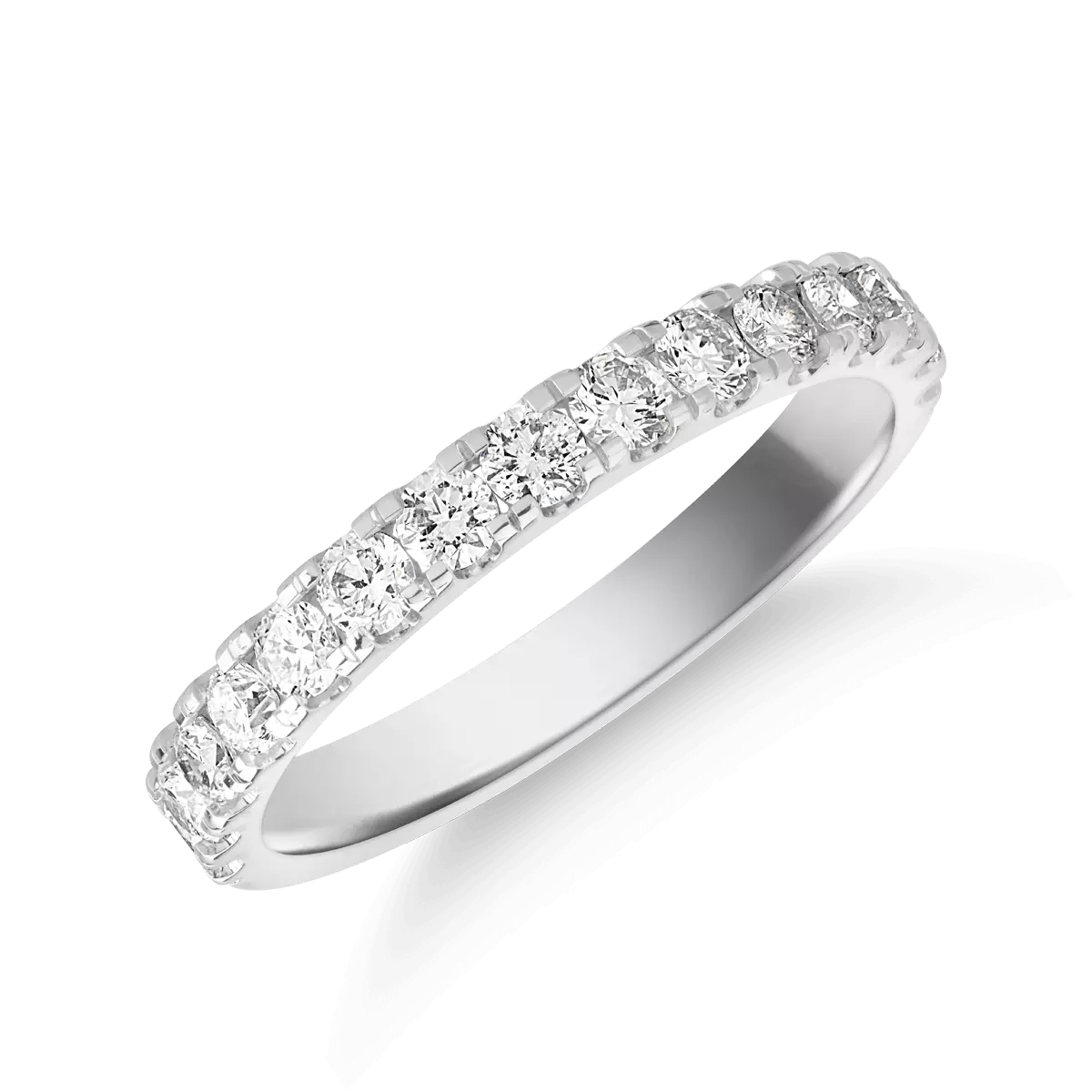 18K white gold ring with 0.47ct diamonds