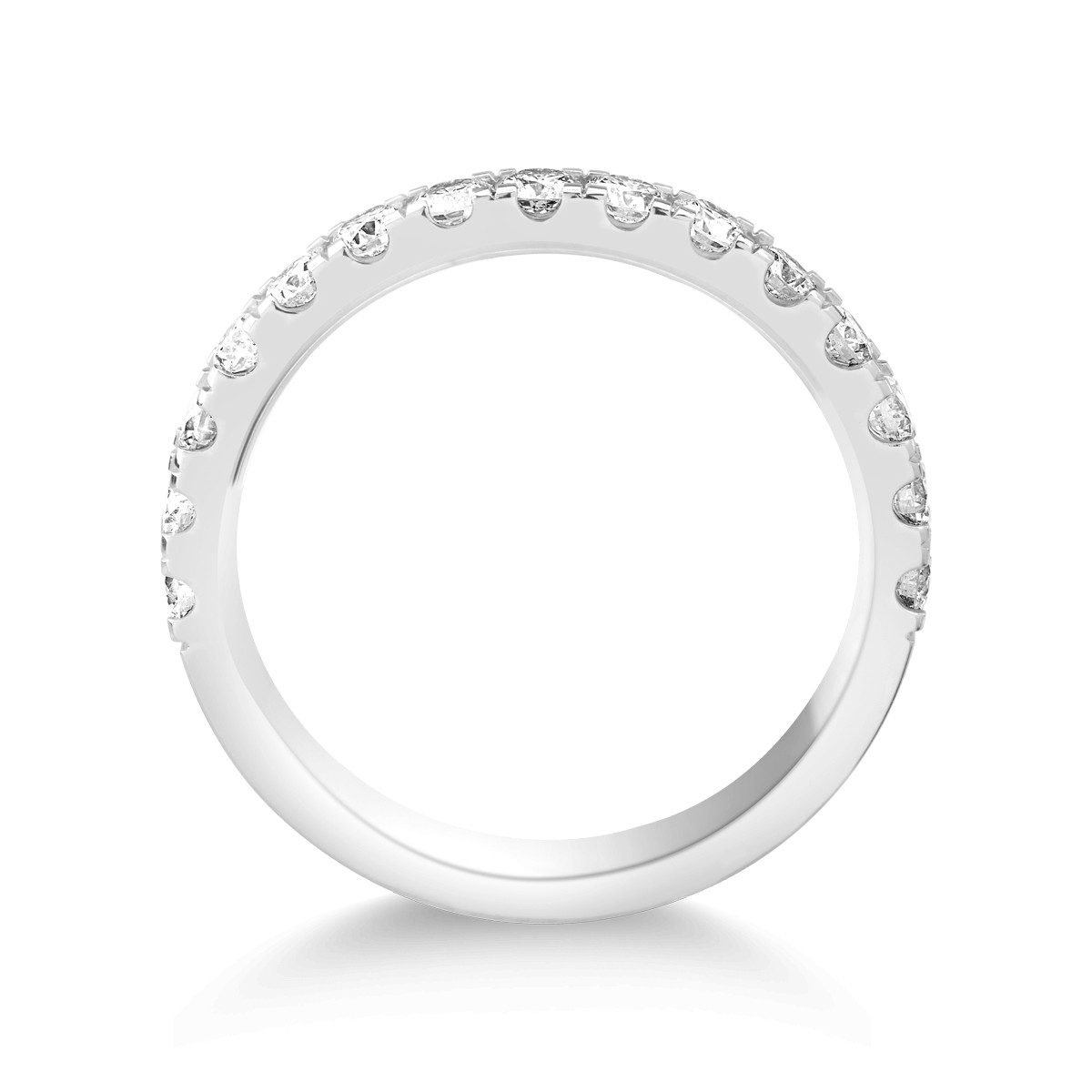 Inel din aur alb de 18K cu diamante de 0.47ct