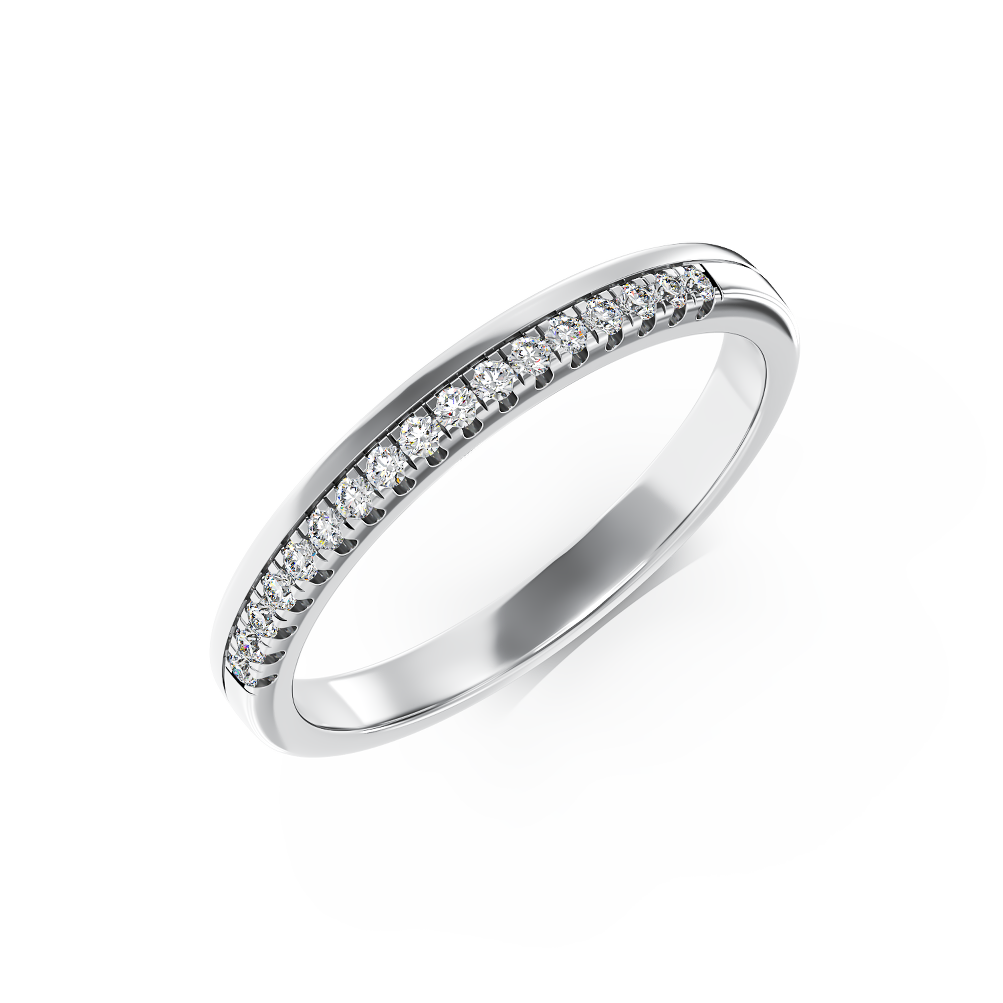 Inel din aur alb de 14K cu diamante de 0.11ct image10