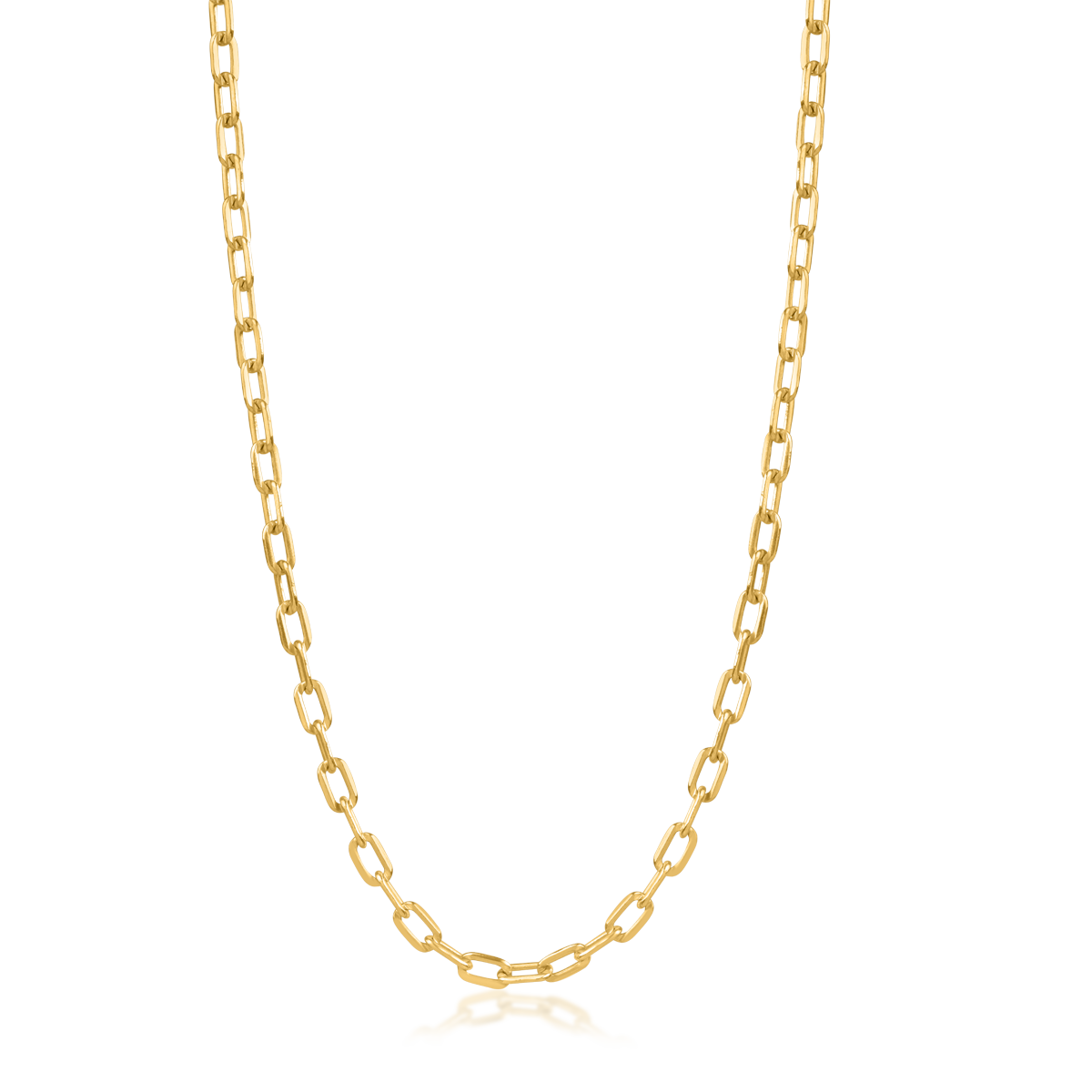 Męski łańcuszek z żółtego 18-karatowego złota