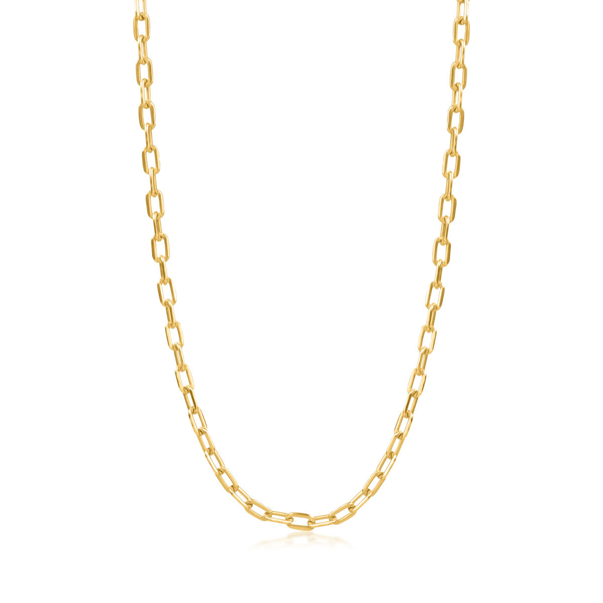Męski łańcuszek z żółtego 18-karatowego złota