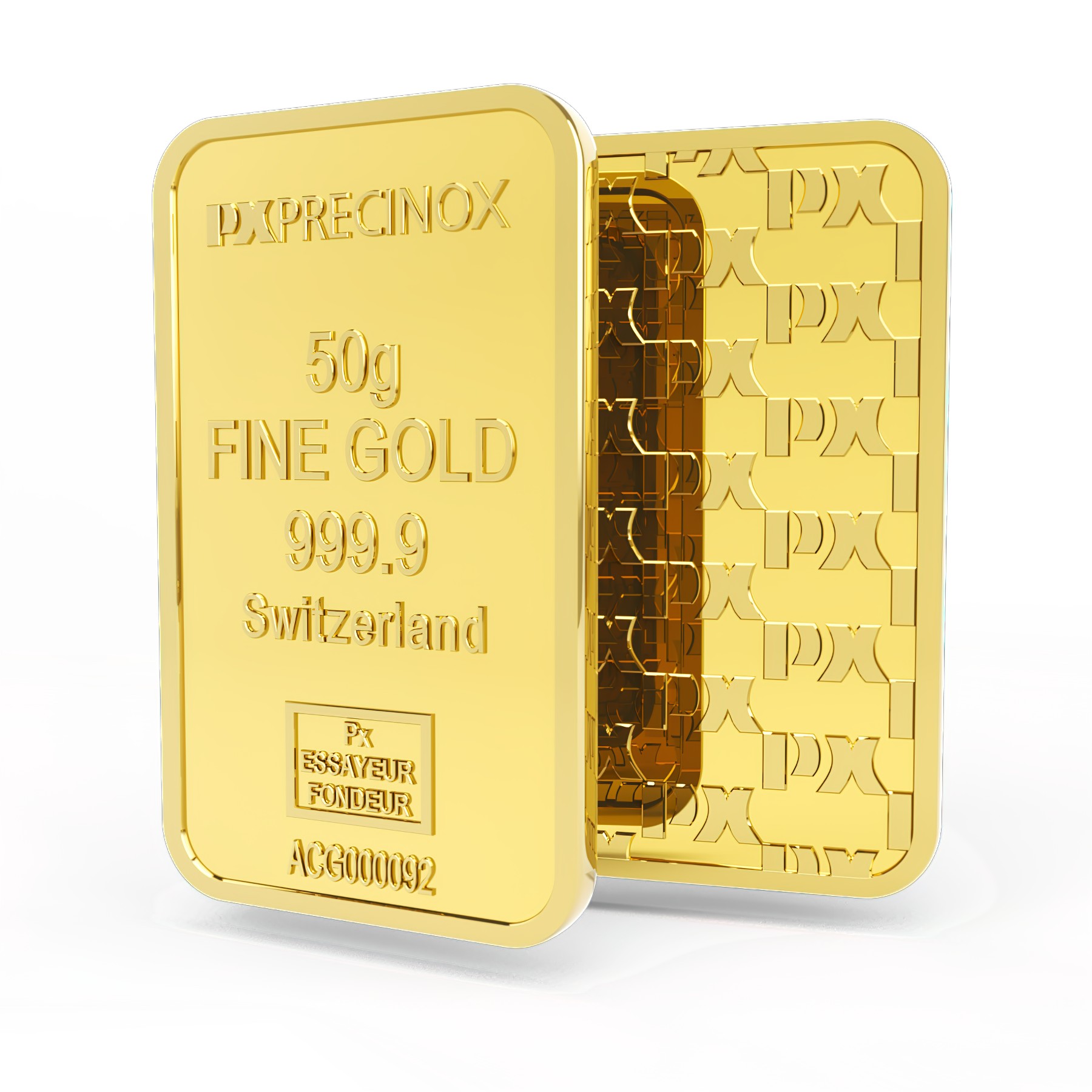 Sztabka złota 50g, Szwajcaria, Fine Gold 999.9