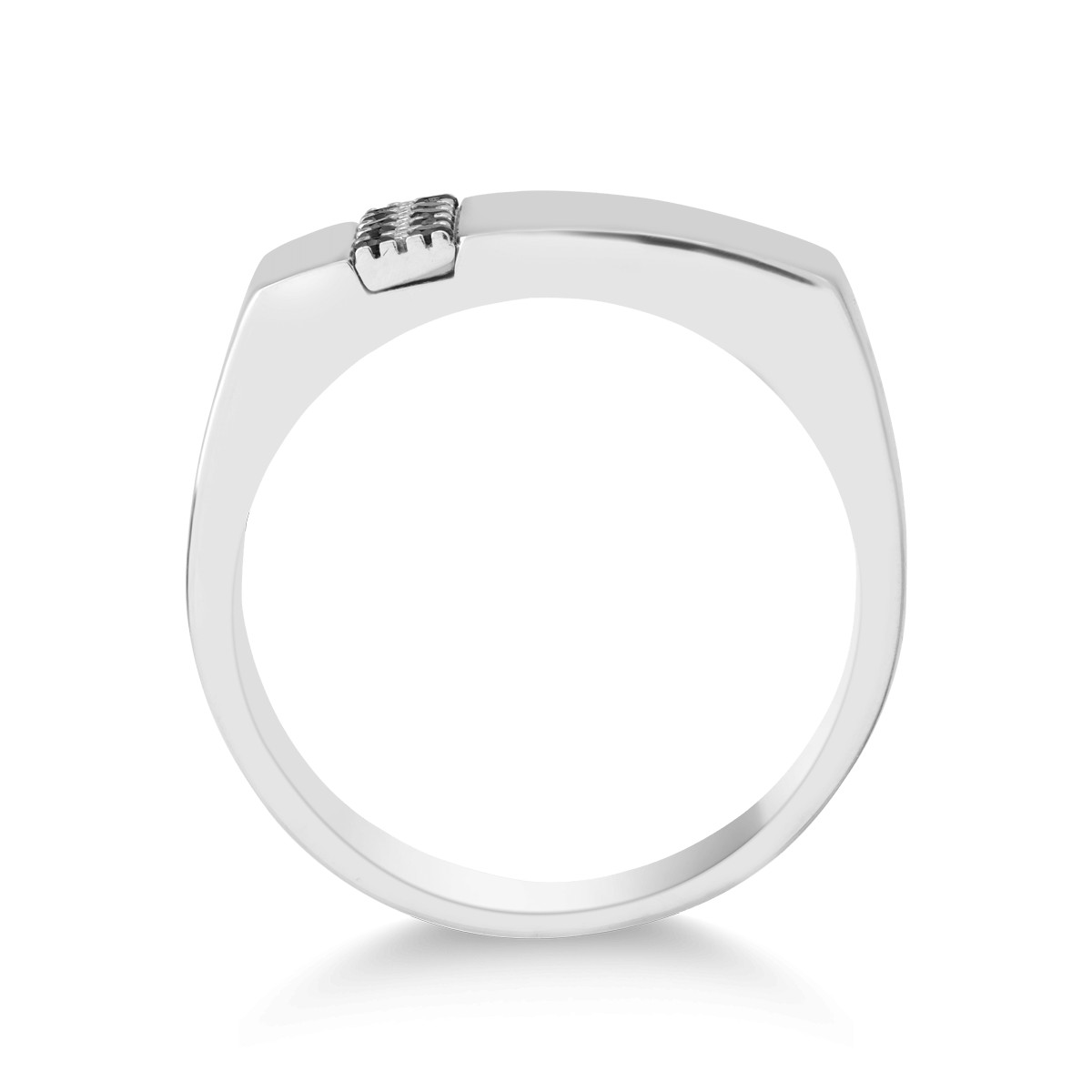 14 karátos fehérarany férfi gyűrű