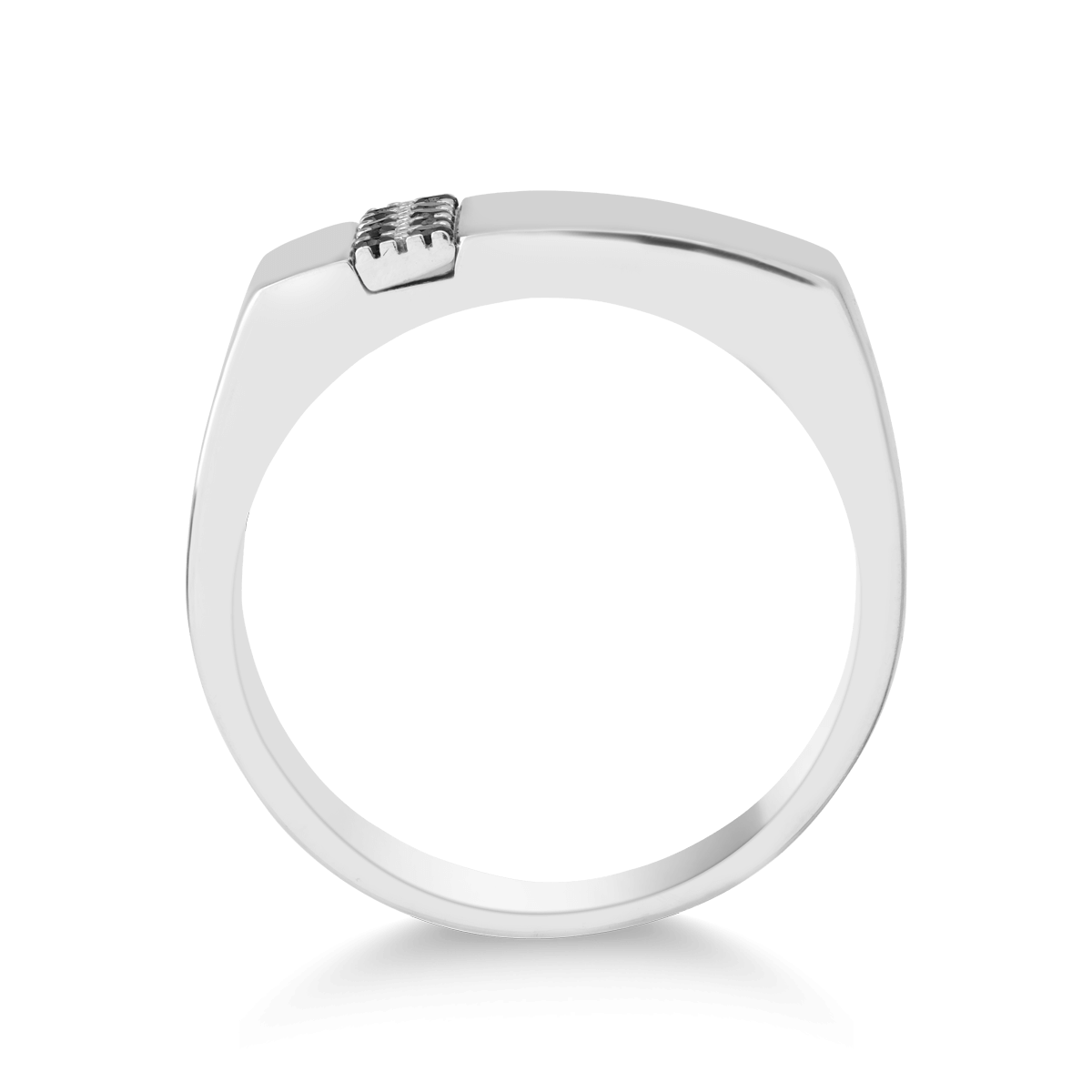 14 karátos fehérarany férfi gyűrű