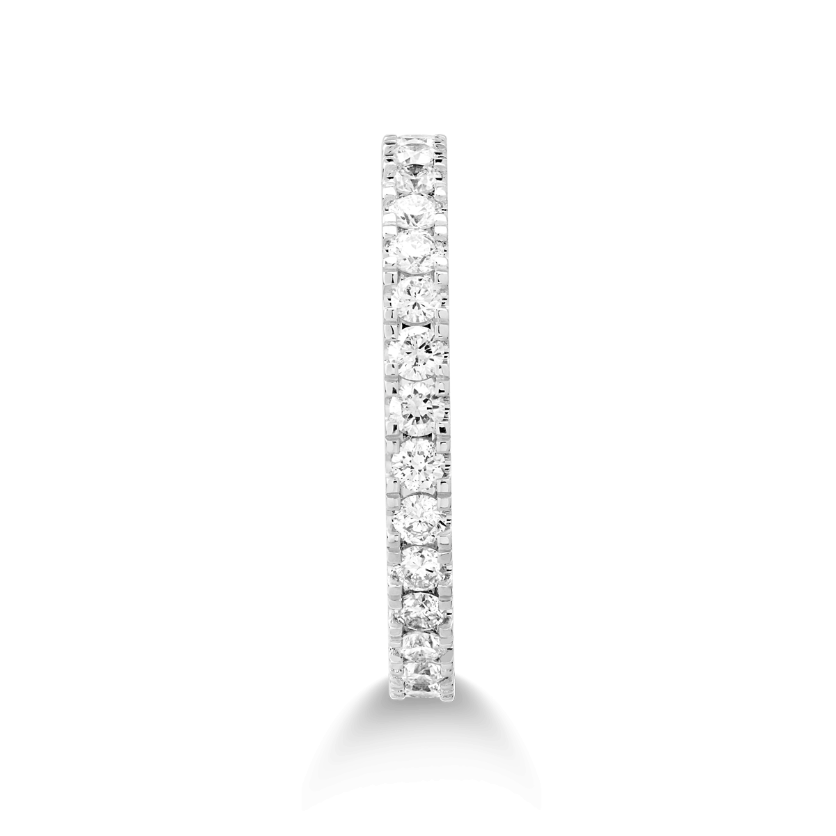Poze Inel infinity din aur alb de 18K cu diamante de 0.74ct