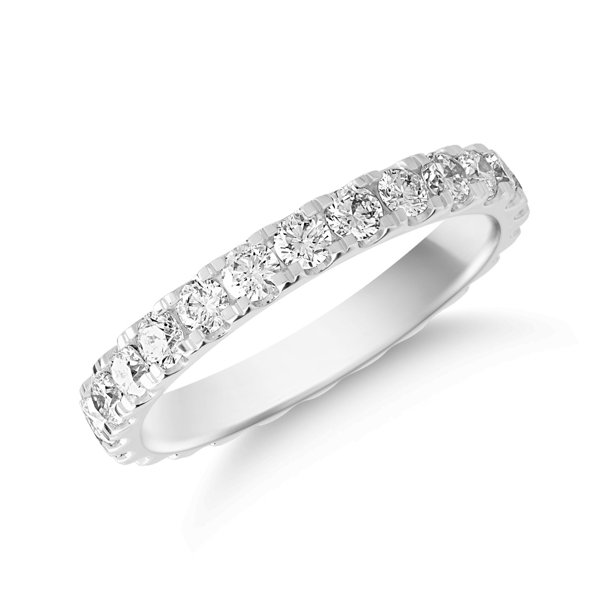 18K бяло злато пръстен с диаманти 0.99ct