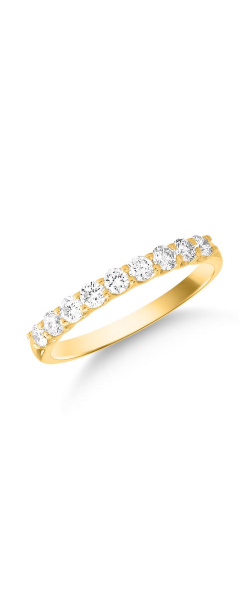 Gyűrű 18K-os sárga aranyból 0.5ct gyémánttal