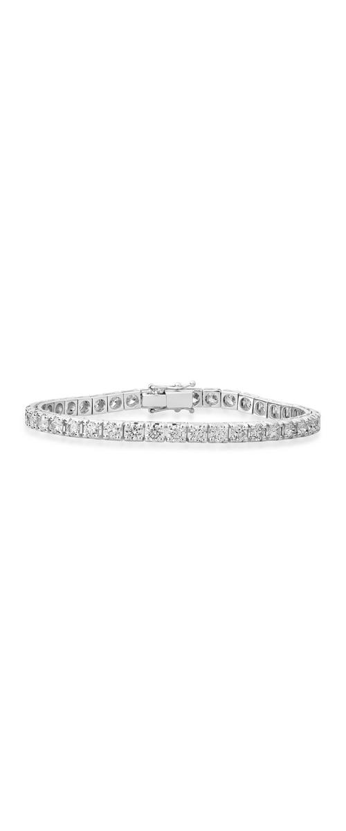 18K white gold tennis bracelet with 7.5ct diamonds