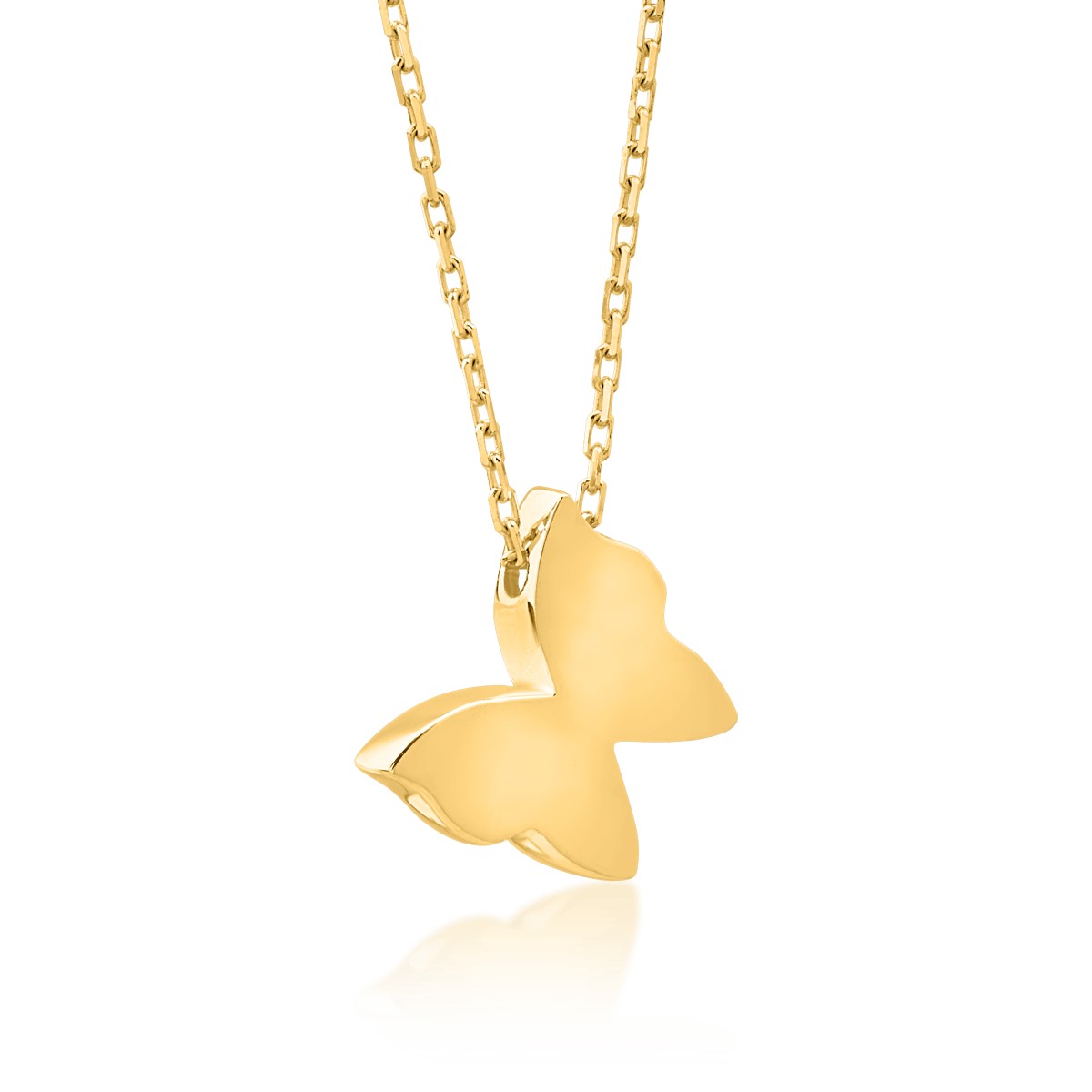 Nyaklánc pillangó medállal 14K-os sárga aranyból