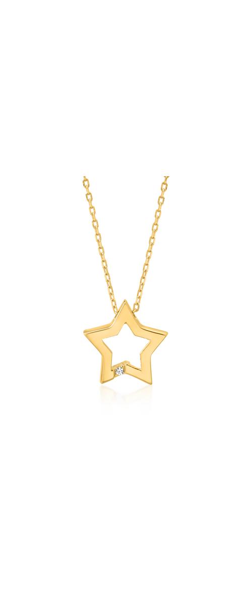 14K yellow gold chain with star pendant