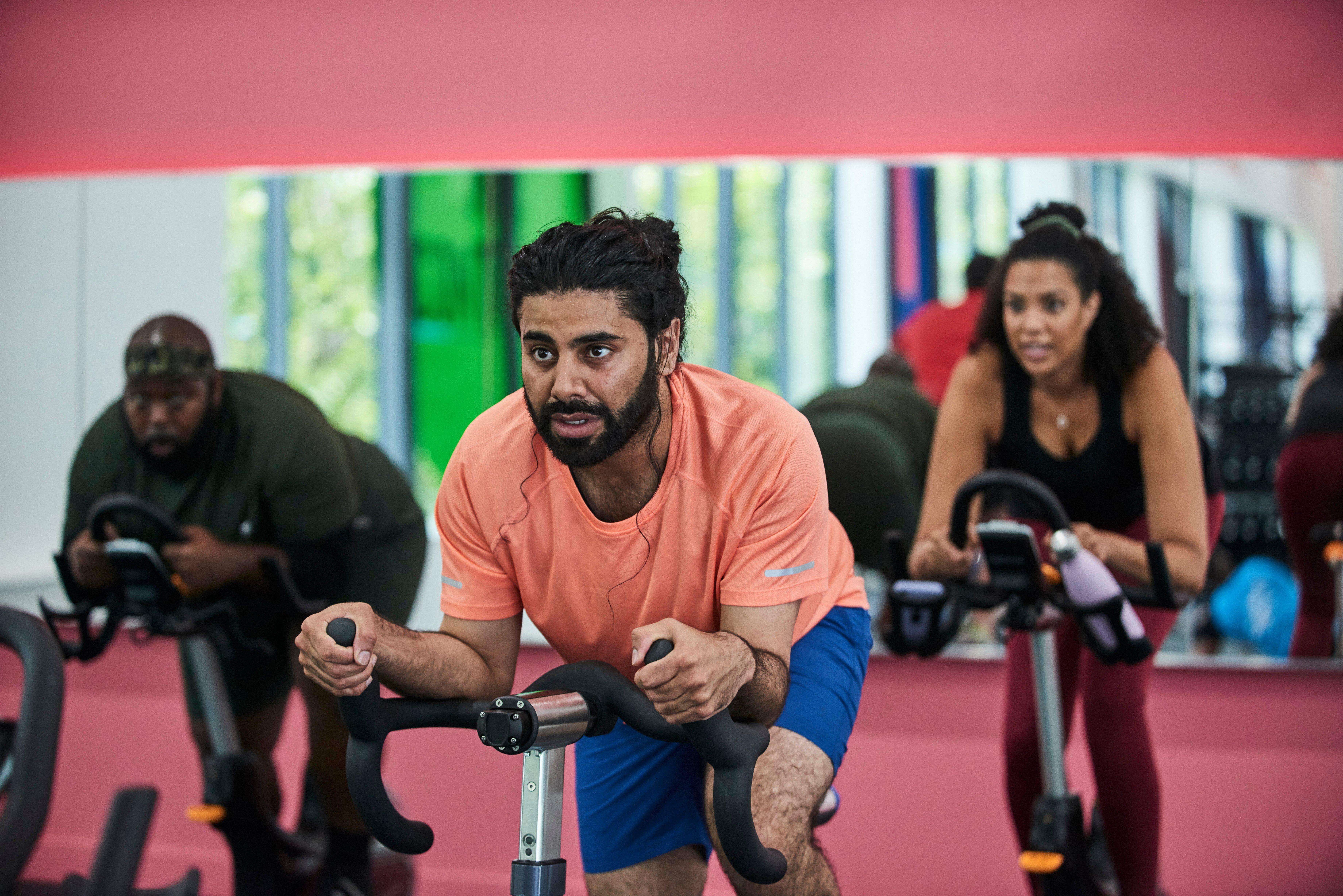 Members at cardio classes