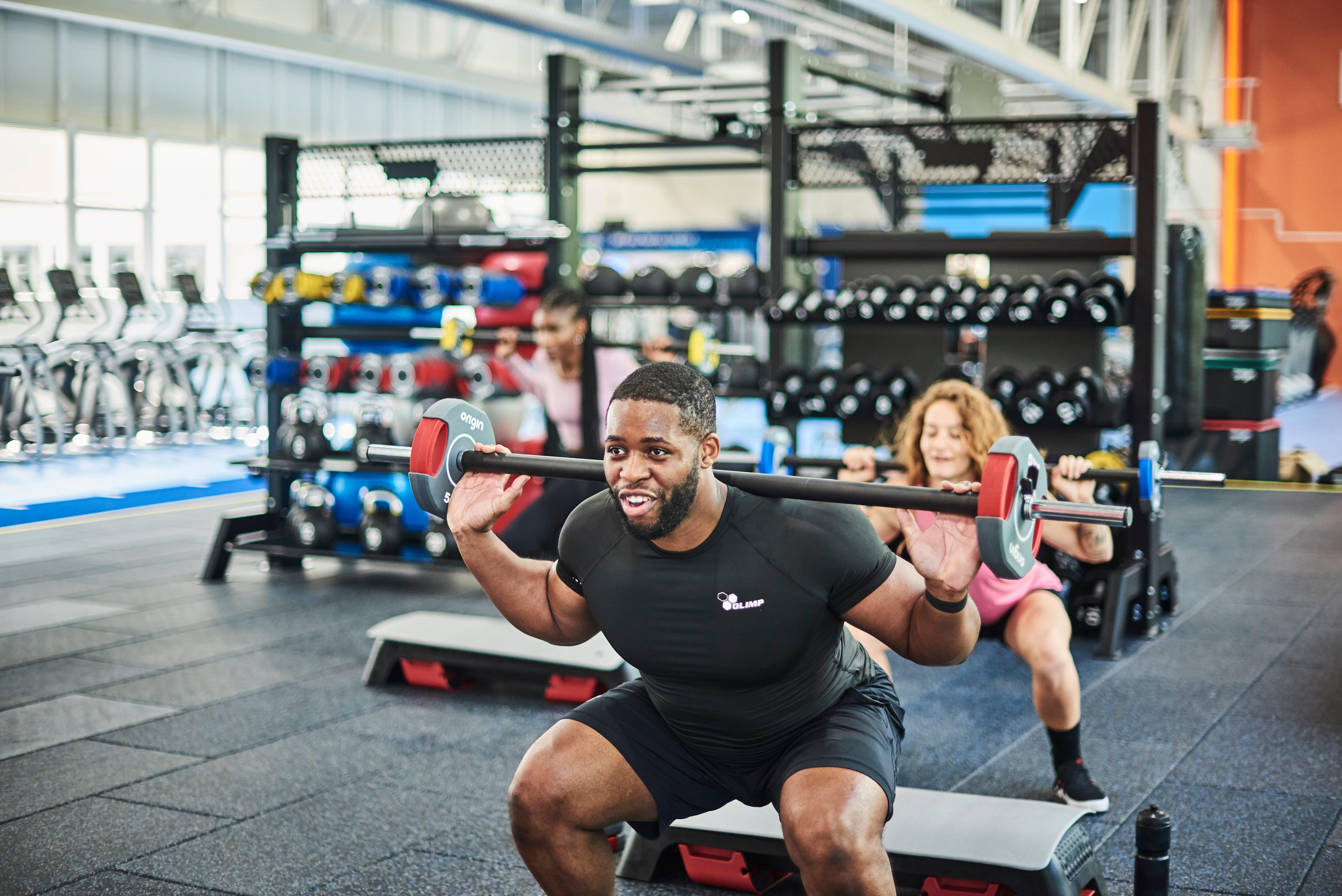 Members at deadlift workshop