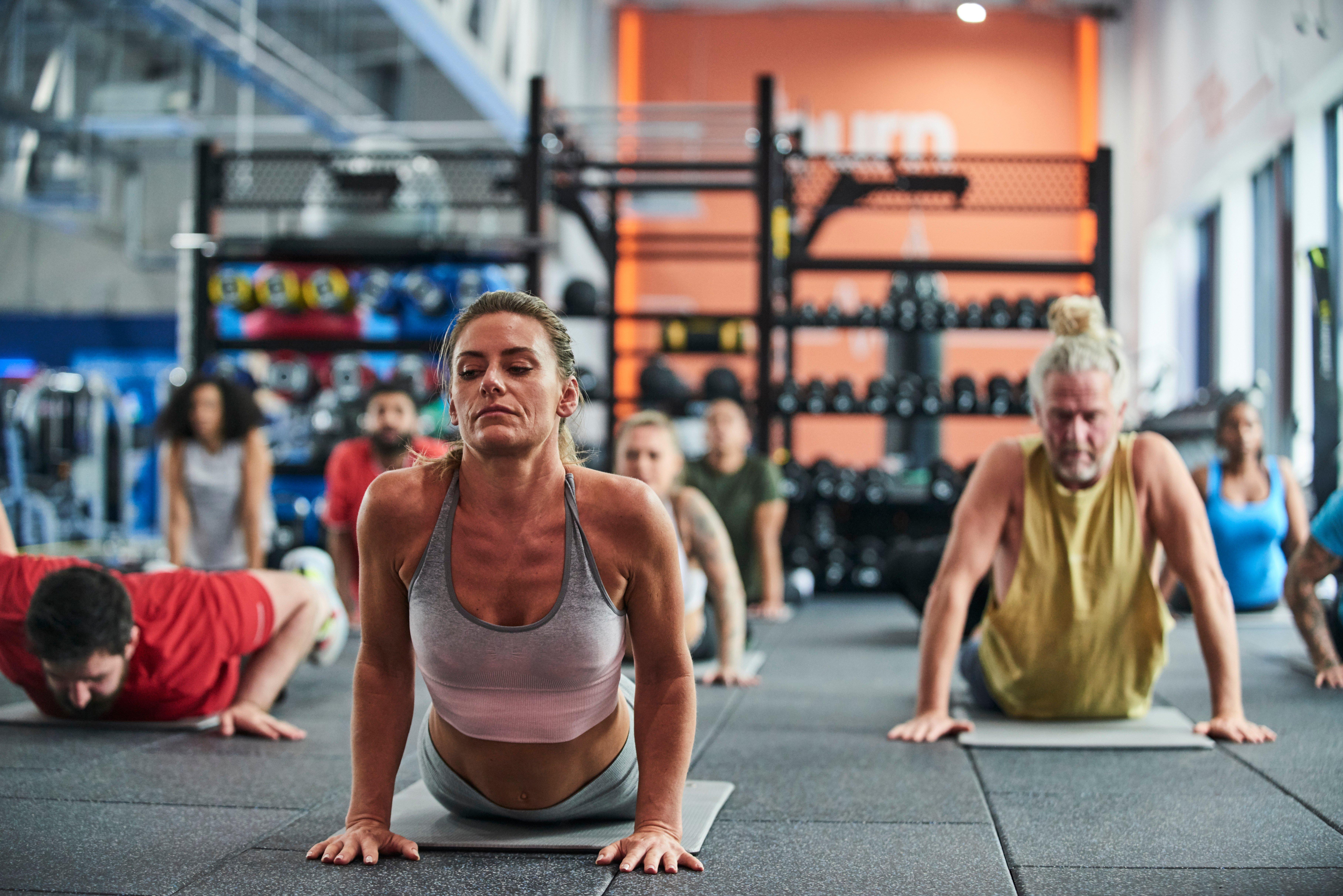 Members at a Mind & Body Class