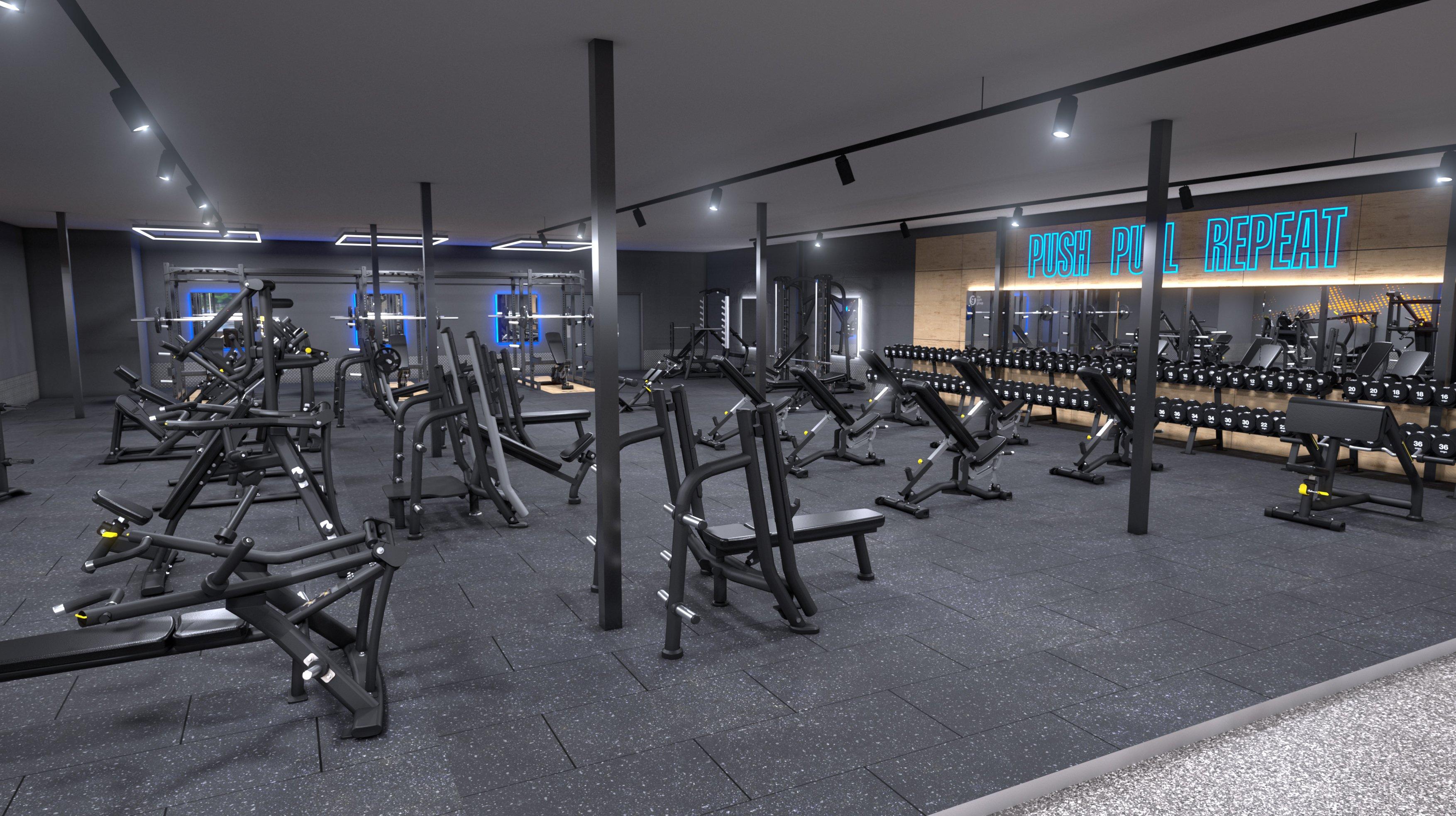 Free Weights Area Concept