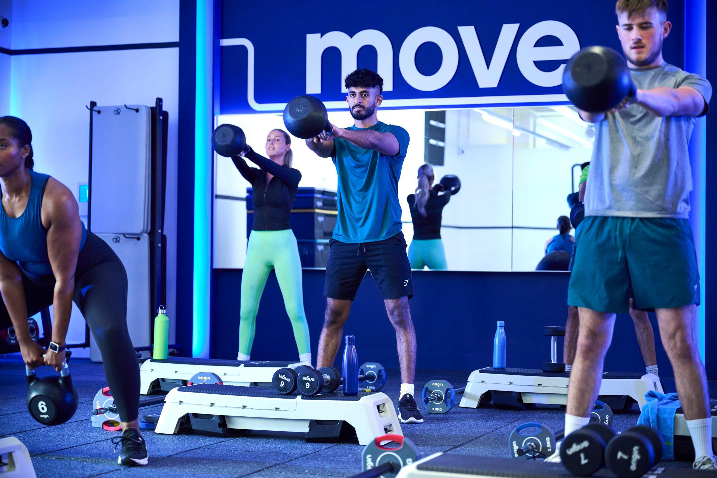 Members at body conditioning class