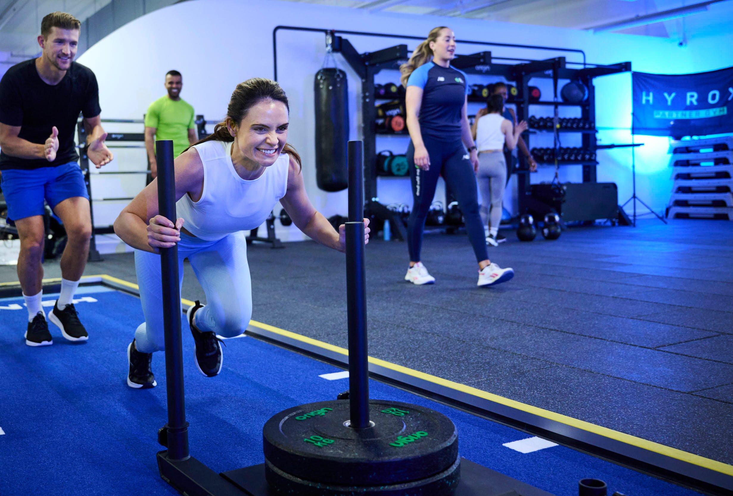 Members at a Cardio Circuit class