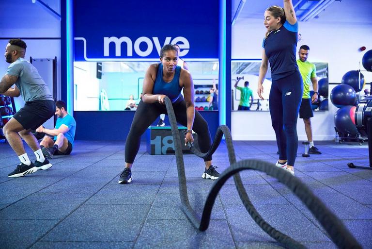 member using ski erg