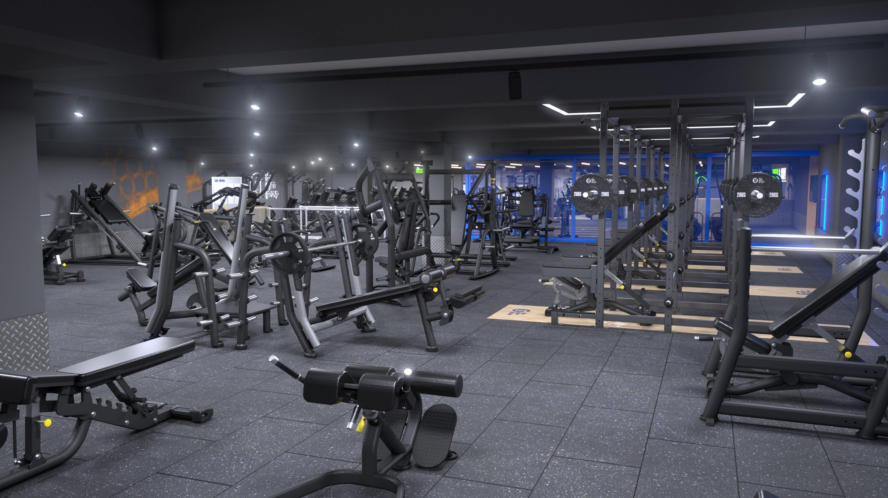 Free weights area