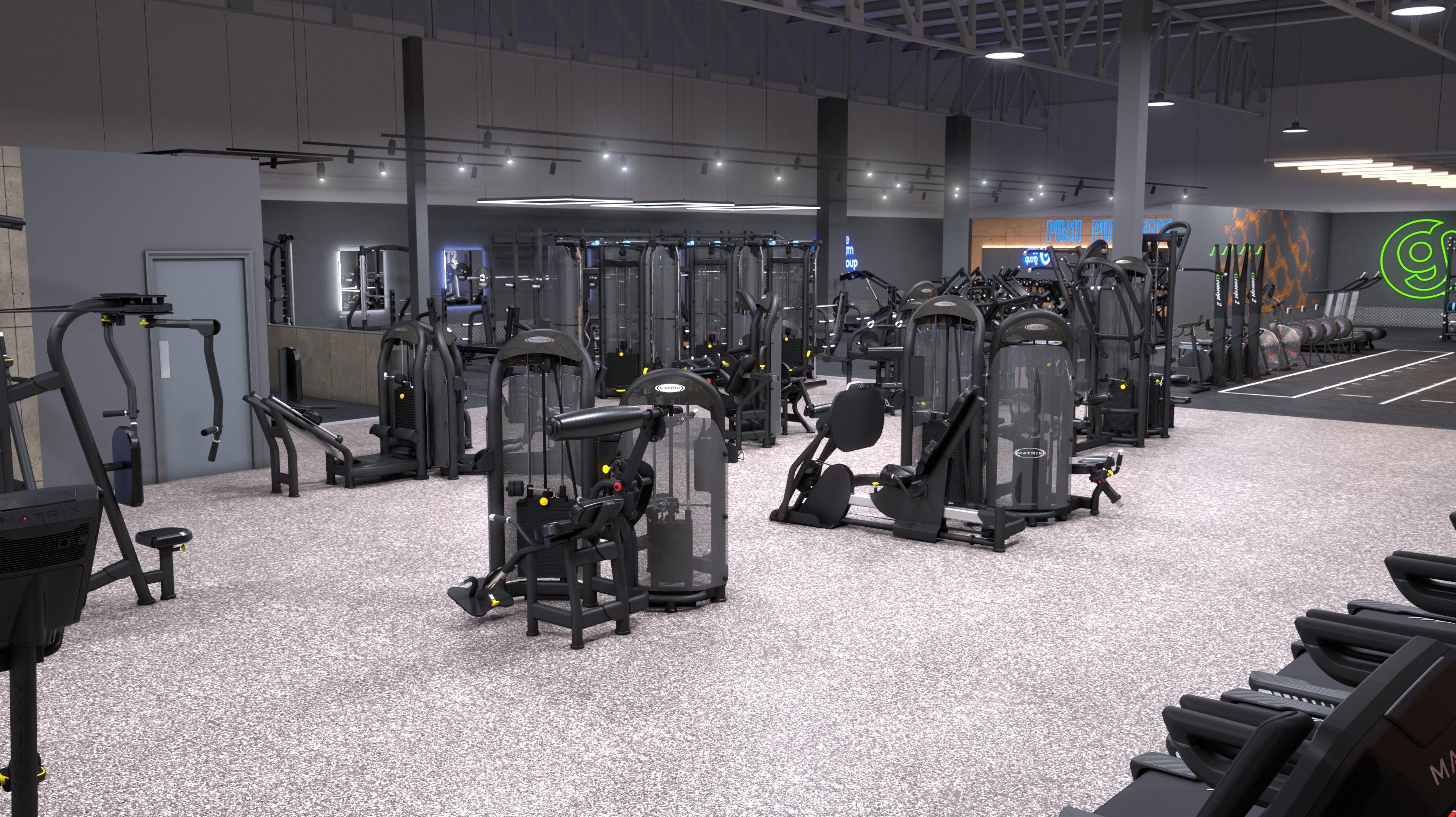 View Of Gym Concept