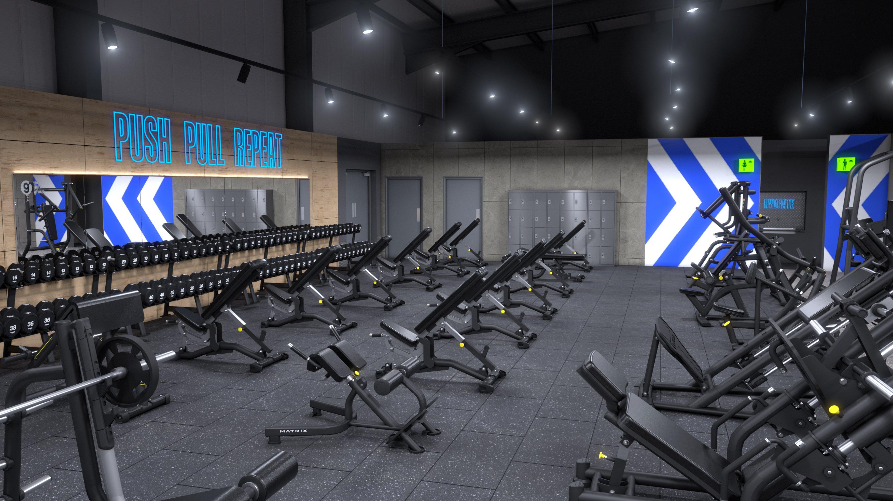 Free Weights Area Concept