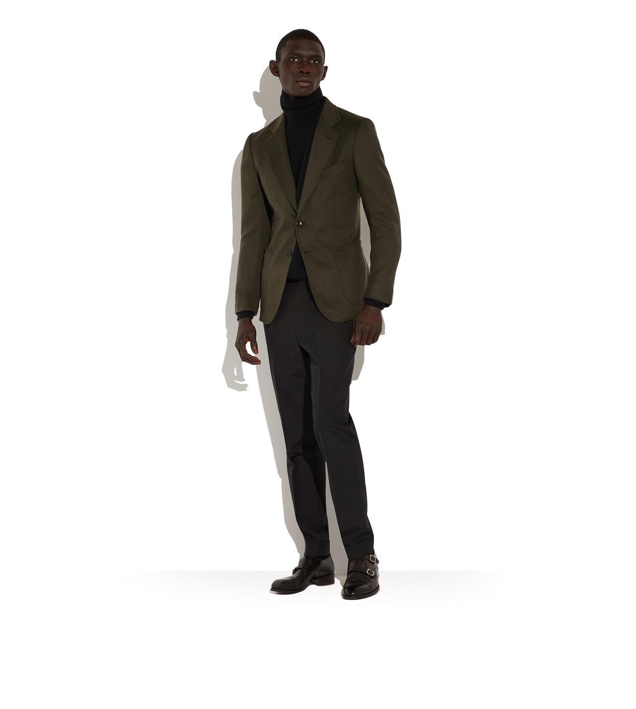 OLIVE CASHMERE O'CONNOR JACKET | Tom Ford Fashion