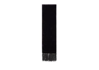 VELVET TASSEL EVENING SCARF image number 0