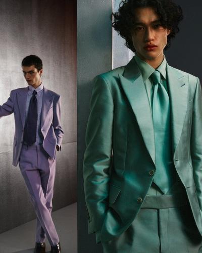 IRIDESCENT TWILL ATTICUS SUIT image number 3