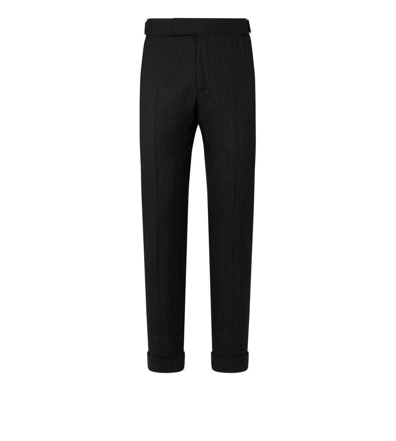 【送料&関税込】Tom Ford Pinstripe Pants TOM FORD Pinstriped wool-blend twill straight-leg pants