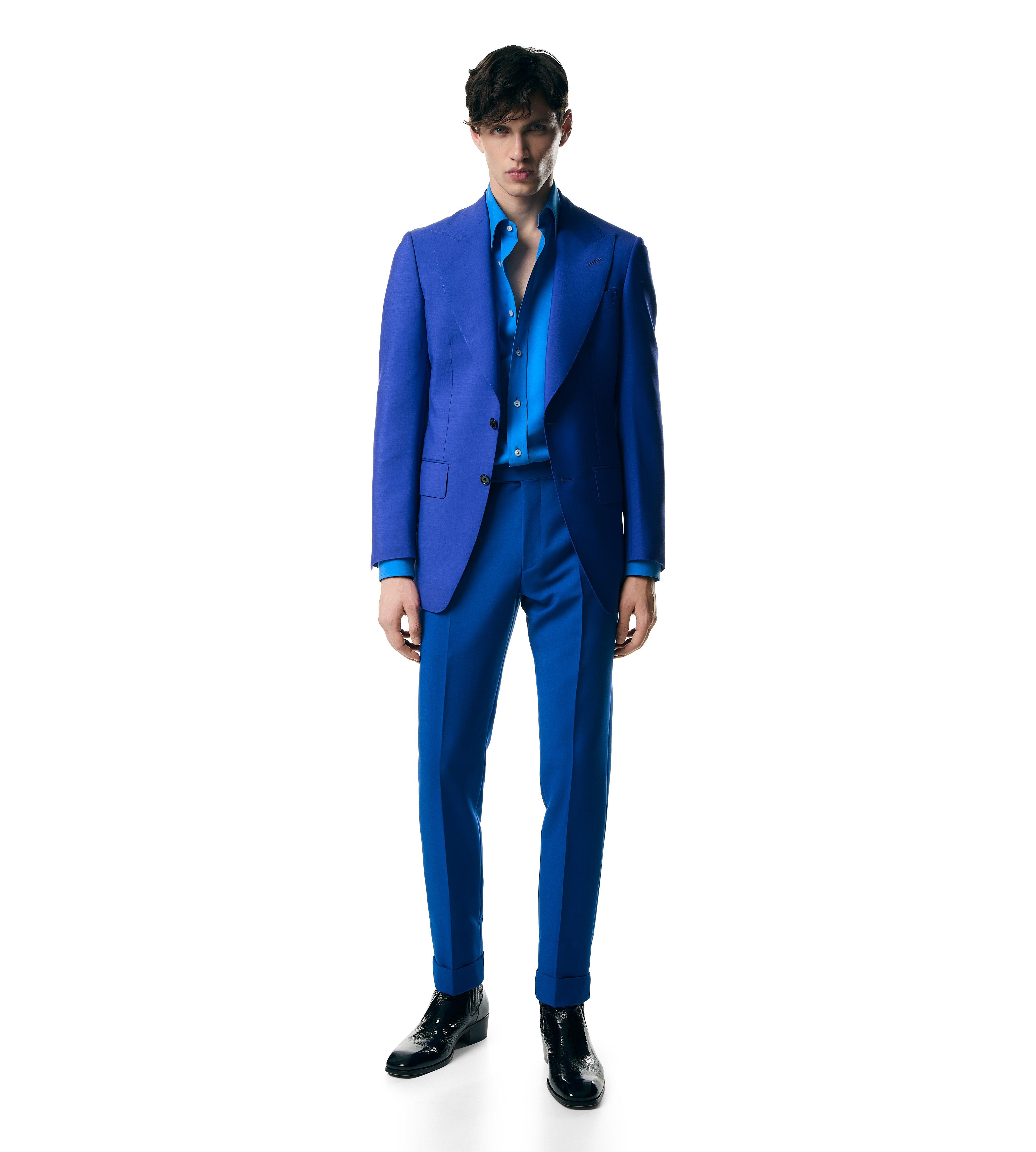 Tom ford blue tuxedo on sale jacket