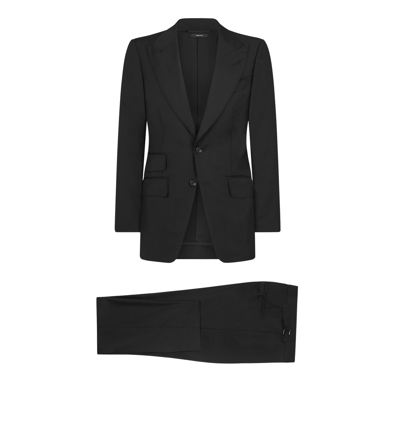 TOM FORD WOOL BLACK MASTER TWILL SHELTON SUIT