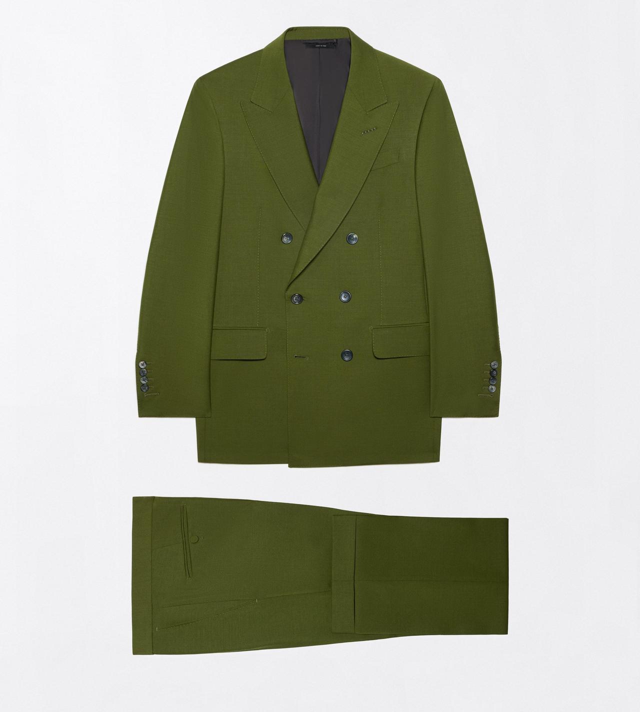 TOM FORD MOHAIR WOOL BLEND GRASS PLAIN WEAVE SUIT