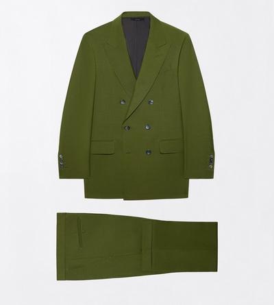 TOM FORD MOHAIR WOOL BLEND GRASS PLAIN WEAVE SUIT