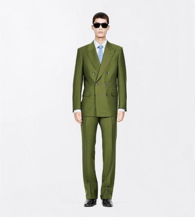 TOM FORD MOHAIR WOOL BLEND GRASS PLAIN WEAVE SUIT