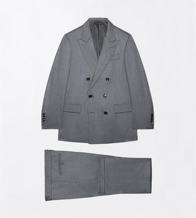 TOM FORD WOOL GREY COSTUME EN SERG&Eacute; MOULIN&Eacute;